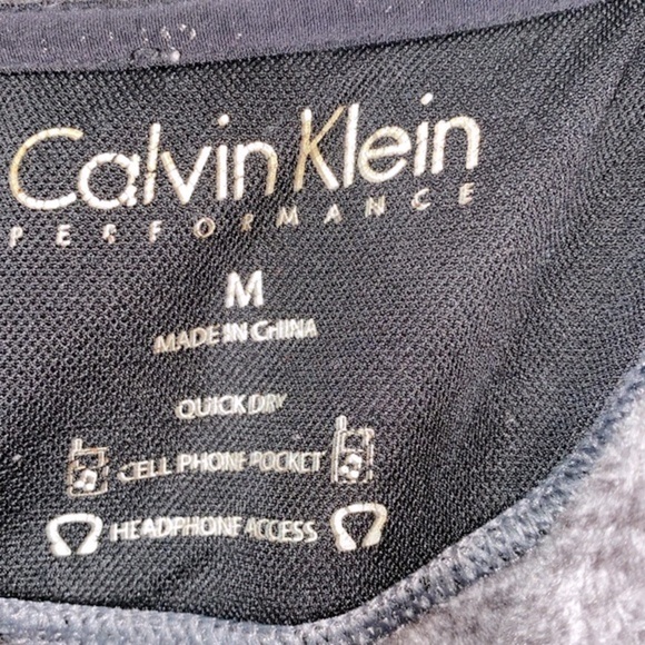 Calvin Klein Performance quick dry grey jacket size medium zip up - Picture 3 of 7